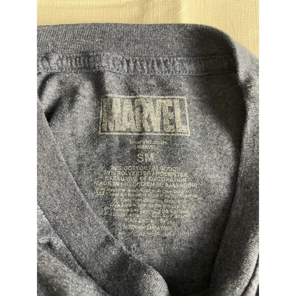 Marvel Spider Logo Short Sleeve Pullover T-Shirt Gray Spider-Man Skater Hip Hop‎